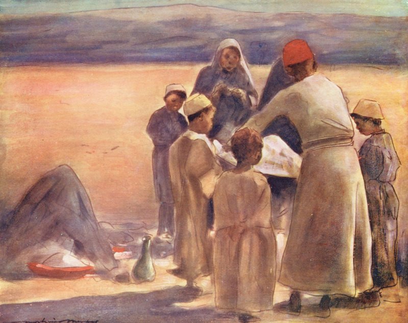 World’s Children: Geography Lesson by Mortimer Ludington Menpes