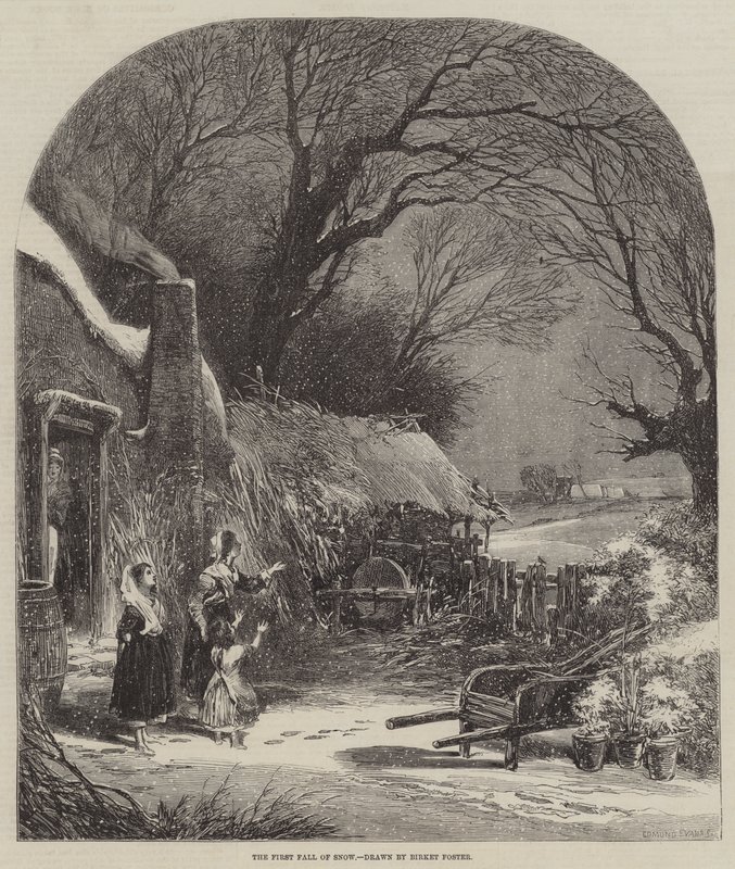 The First Fall of Snow by Myles Birket Foster