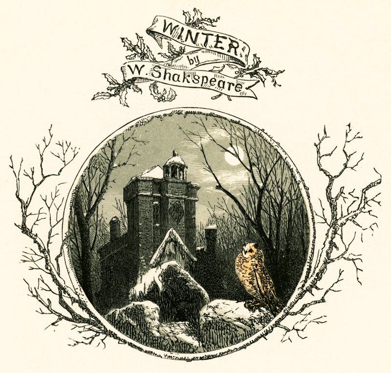Winter by William Shakespeare by Myles Birket Foster