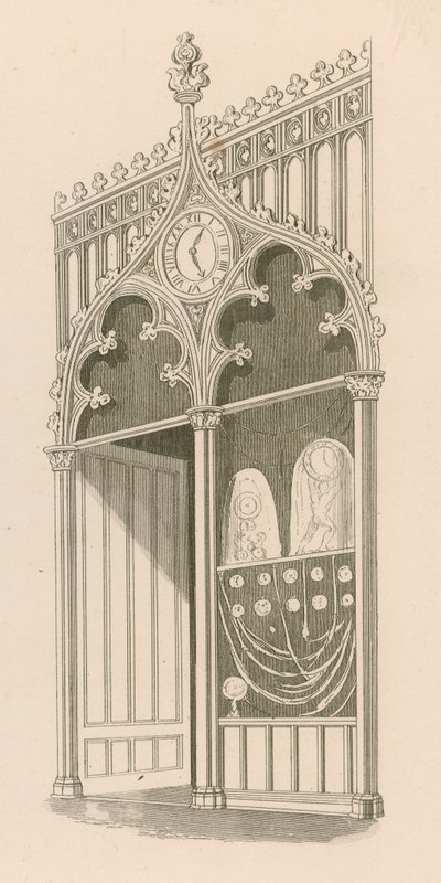 Shop Front Design in the Decorated or Florid Gothic Style by Nathaniel Whittock