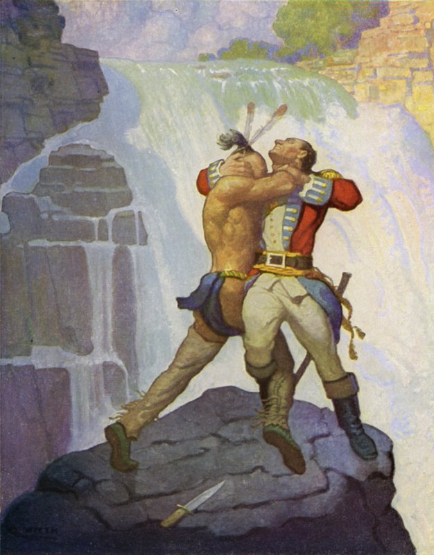 Illustration for The Last of the Mohicans by Newell Convers Wyeth