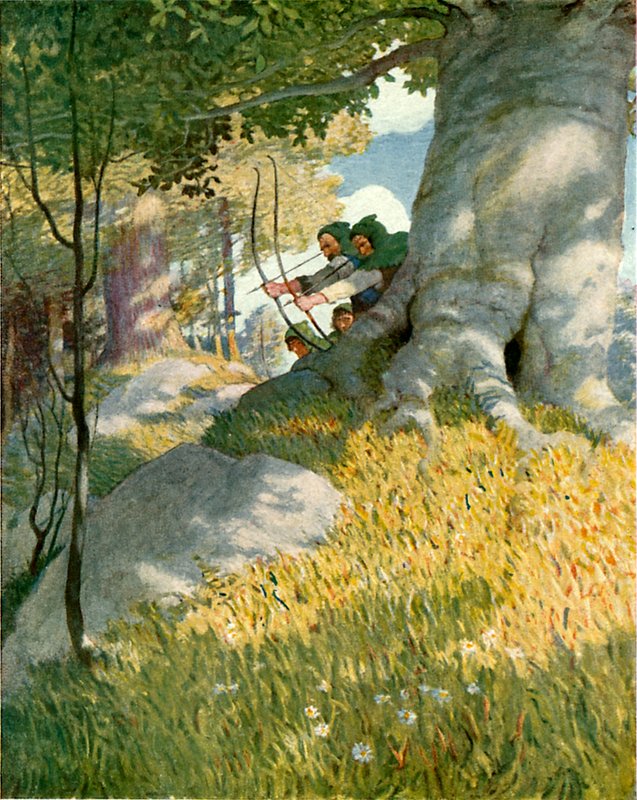 Robin Hood and His Companions Rescue Will Stutely by Newell Convers Wyeth