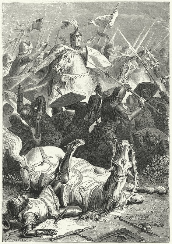Capture of the Severely Wounded Margrave Ezzelino III da Romano at the Battle of Torricella by Niccolo Sanesi