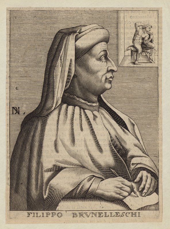 Filippo Brunelleschi, Italian architect and engineer by Nicolas II de Larmessin