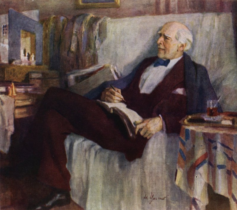 Portrait of Russian Actor and Theatre Director Konstantin Stanislavski at Work by Nikolai Pavlovich Ulyanov