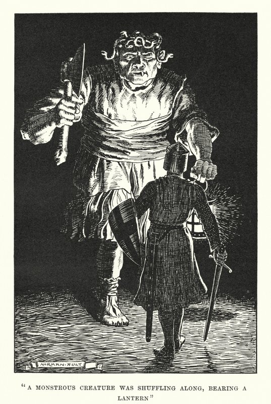 A Monstrous Creature Was Shuffling Along, Bearing a Lantern by Norman Ault