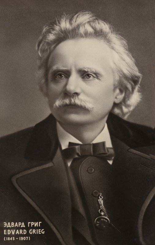 Edvard Grieg, Norwegian composer and pianist (1843-1907) by Norwegian Photographer