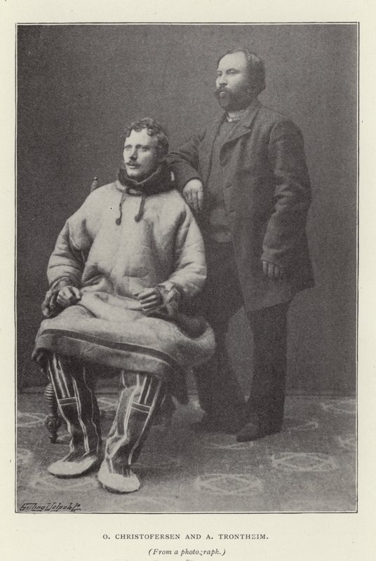 O Christofersen and A Trontheim by Norwegian Photographer