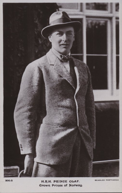 Prince Olaf, Crown Prince of Norway, Later King Olav V by Norwegian Photographer