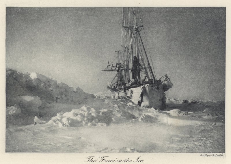 The "Fram" in the Ice by Norwegian Photographer