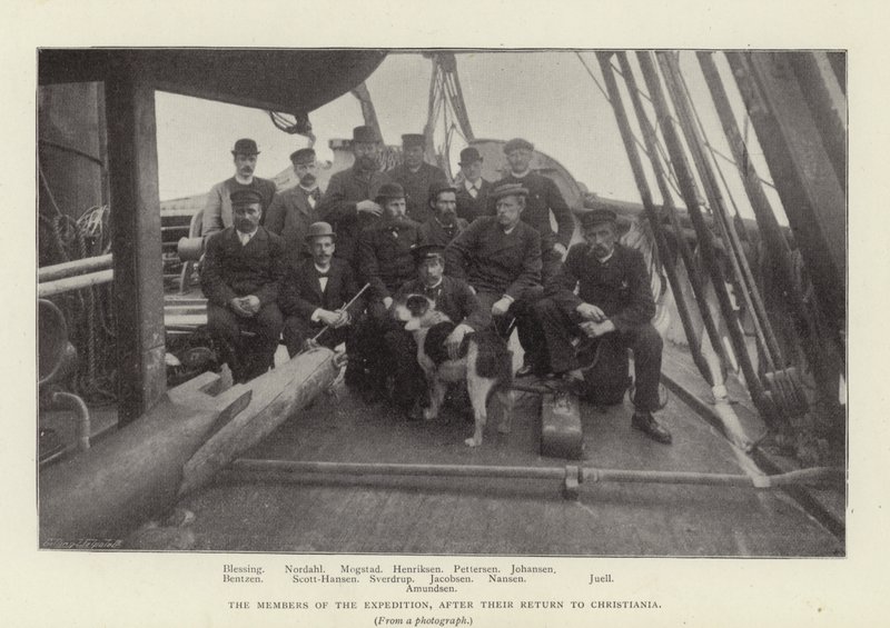 The Members of the Expedition, After Their Return to Christiania by Norwegian Photographer