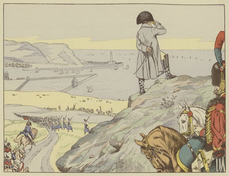 At the Camp of Boulogne, Napoleon Looked Constantly Across the Channel Towards England, September 1803 by Onfray de Breville Job
