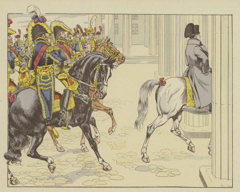 Napoleon Entering Berlin, 27 October 1806 by Onfray de Breville Job