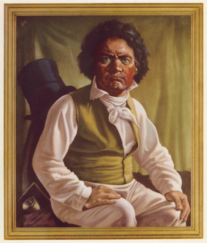 Ludwig van Beethoven in Middle Age by Oswald Charles Barrett