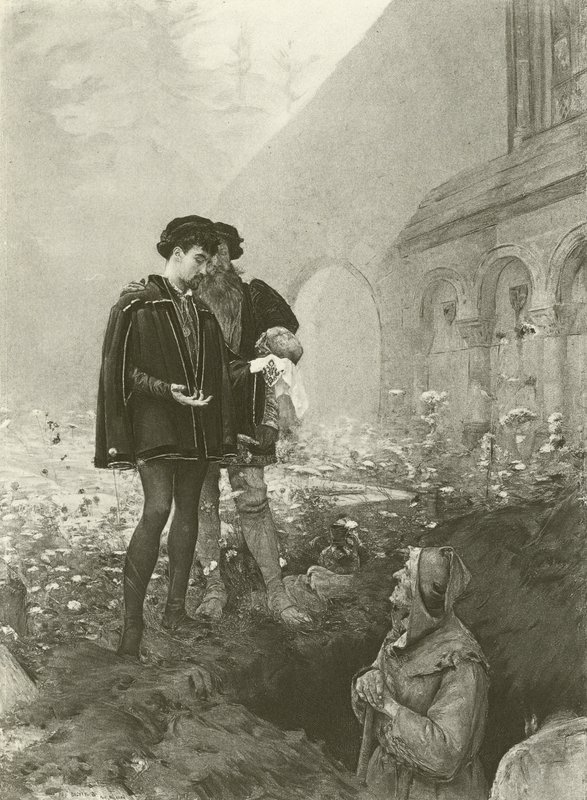 Hamlet and the Gravedigger by Pascal Adolphe Jean Dagnan Bouveret