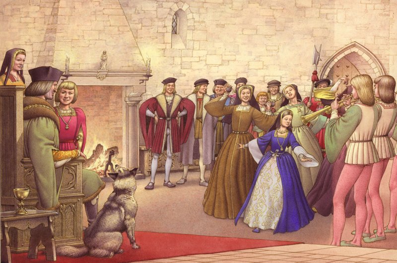 A Party Followed the Arrival of Catherine of Aragon in England to be Married by Pat (1907 95) Nicolle