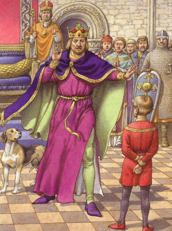 A young boy was employed to tell King Henry that his son was dead by Pat (1907 95) Nicolle