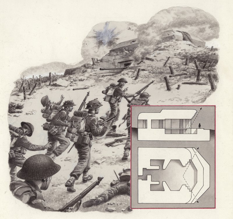 The Allied invasion of Normandy by Pat (1907-95) Nicolle