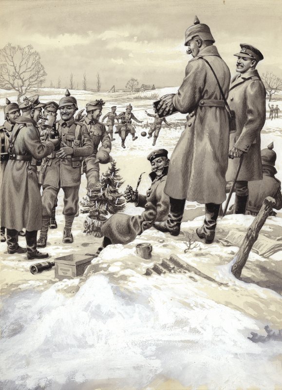 The Christmas Day Armistice by Pat (1907 95) Nicolle