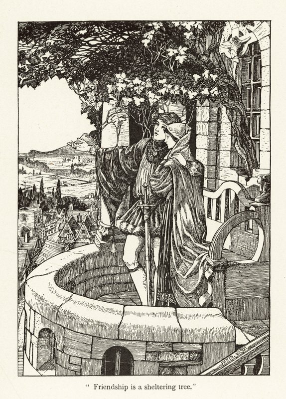 Youth and Age (engraving) by Patten Wilson