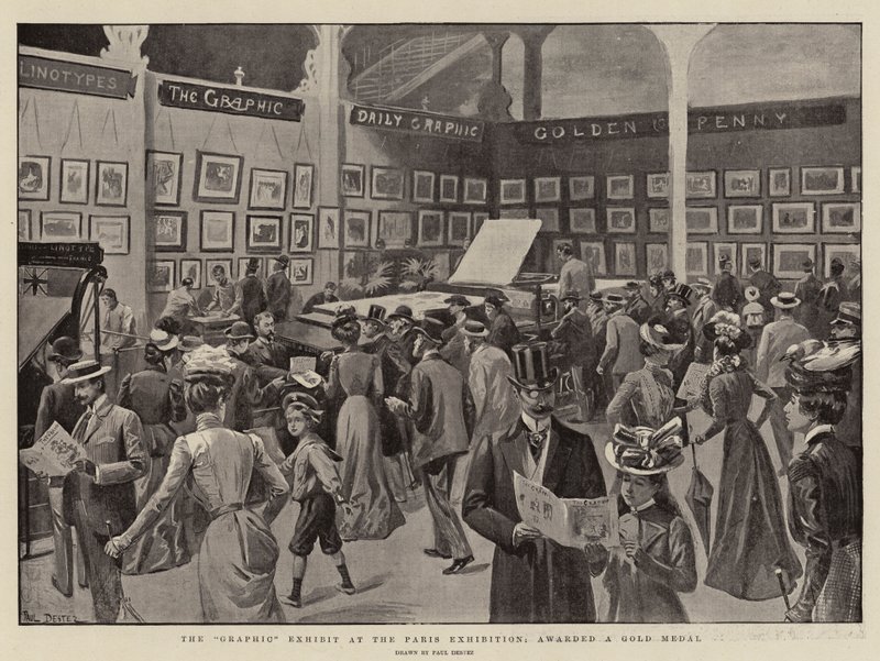 The Graphic Exhibit at the Paris Exhibition, awarded a Gold Medal by Paul Destez