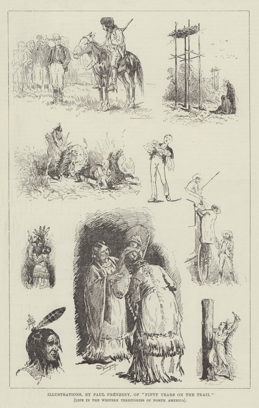 Illustrations of Fifty Years on the Trail by Paul Frenzeny