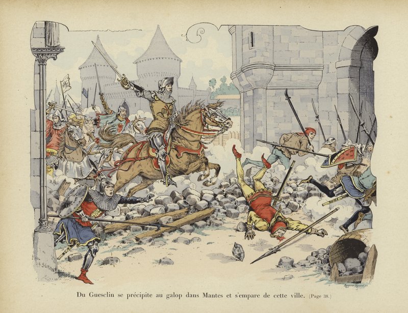 Bertrand du Guesclin Takes the Town of Mantes, 1364 by Paul de Semant