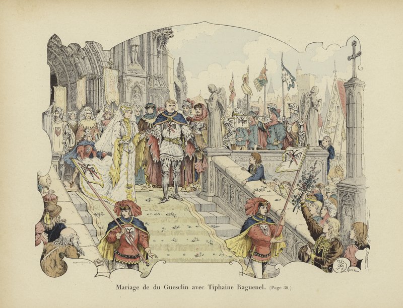 Wedding of Bertrand du Guesclin and Tiphaine Raguenel by Paul de Semant