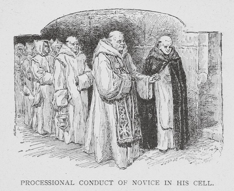 The Carthusians: Processional Conduct of Novice in his Cell by Paul Adolphe Kauffmann