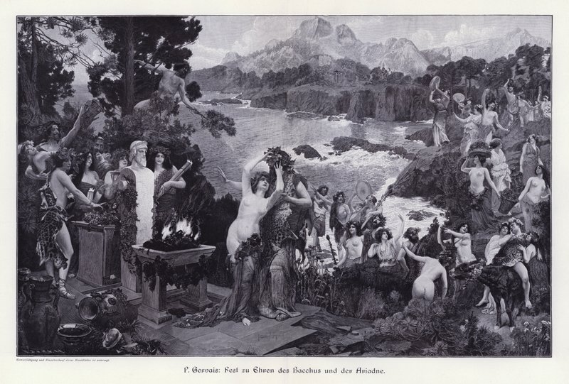 Feast in Honour of Bacchus and Ariadne by Paul Jean Gervais
