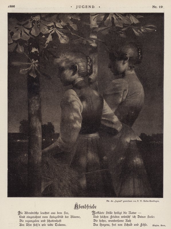 Evening Peace by Paul Wilhelm Keller Reutlingen