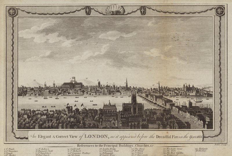 View of London by Peltro William Tomkins