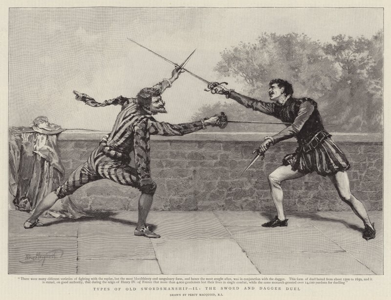 Types of Old Swordsmanship II, the Sword and Dagger Duel by Percy Macquoid