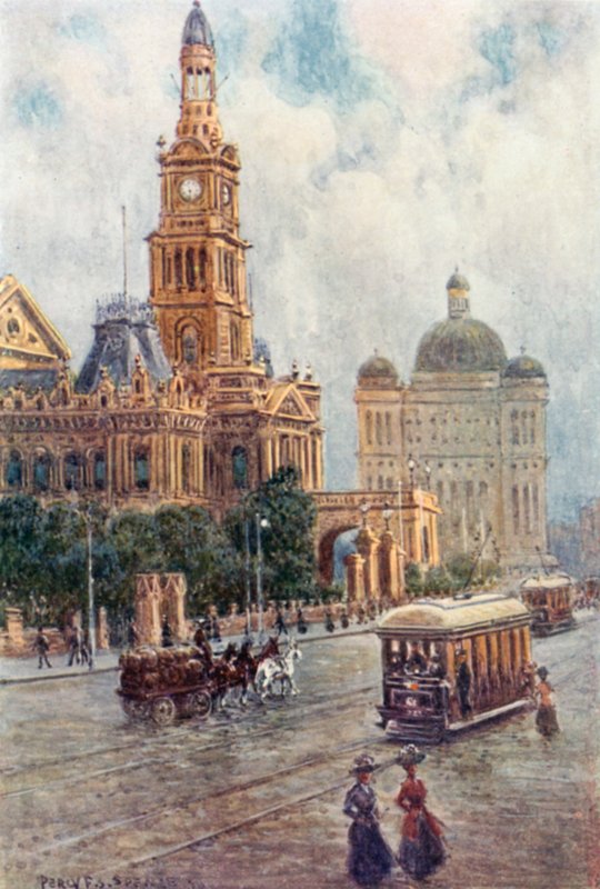The Town Hall, Sydney by Percy F.S. (after) Spence