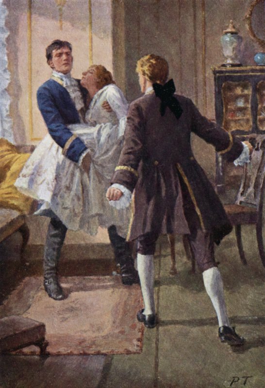 Illustration for Wuthering Heights by Emily Bronte by Percy Tarrant
