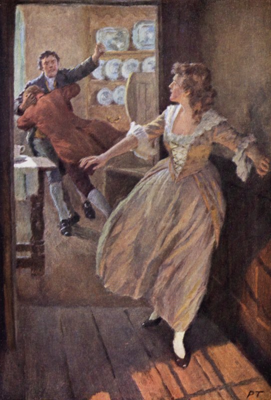 Illustration for Wuthering Heights by Emily Bronte by Percy Tarrant