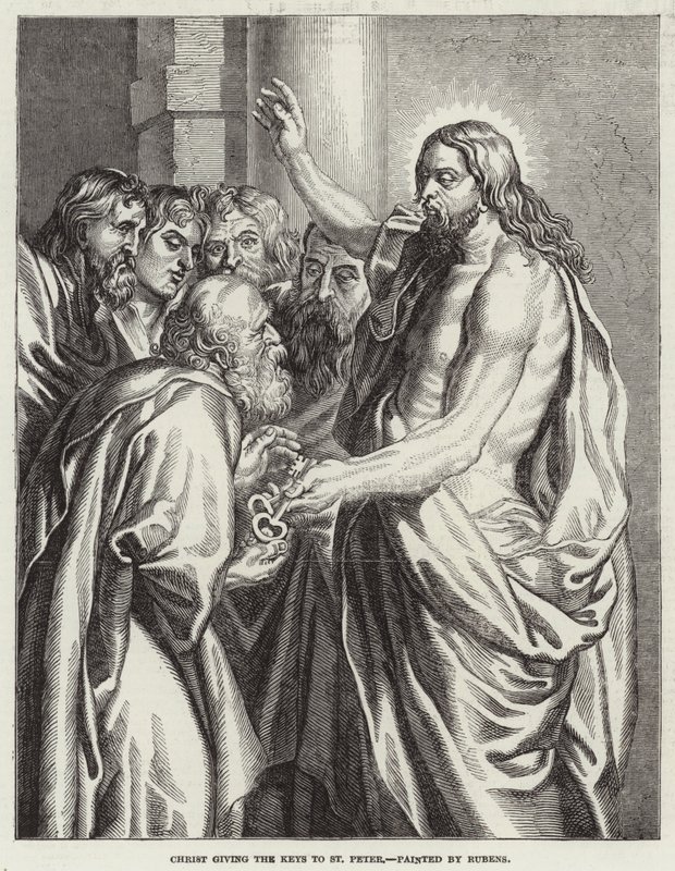 Christ Giving the Keys to St Peter by Peter Paul Rubens