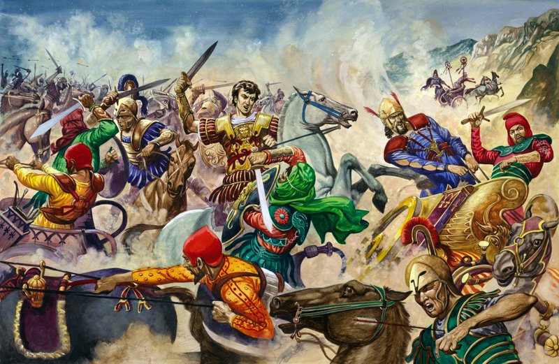 Alexander the Great at the Battle of Issus by Peter Jackson