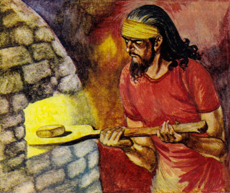 Letter and envelope are put into the oven to be baked hard by Peter Jackson