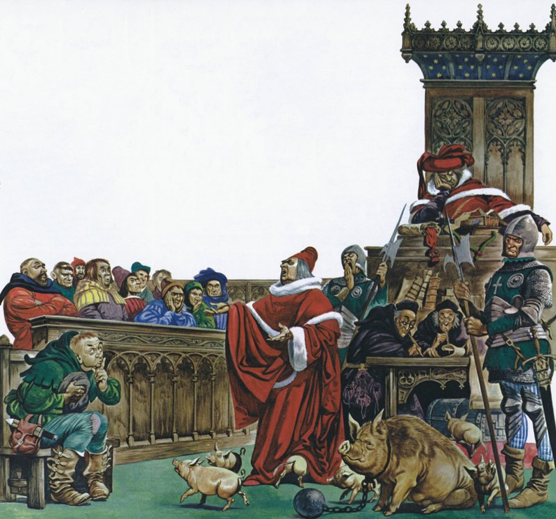 Medieval Court in Which Animals Were Put on Trial by Peter Jackson