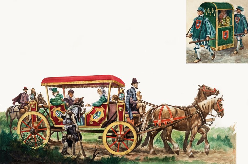 Public Transport: Horse, Carriage and Sedan Chair by Peter Jackson