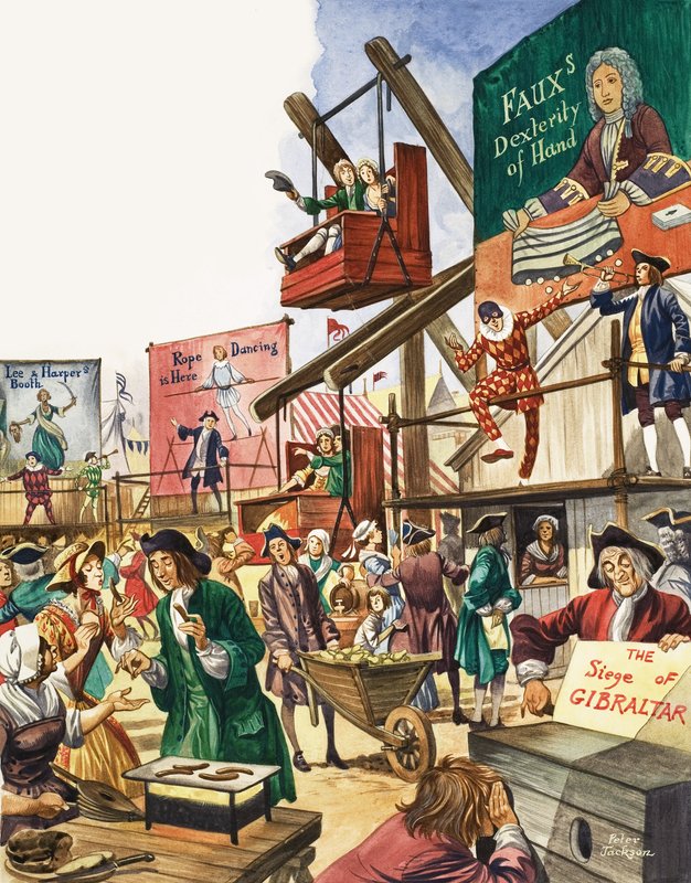 The Wonderful Story of Britain: Fairs and Fun for the People. Bartholomew Fair by Peter Jackson