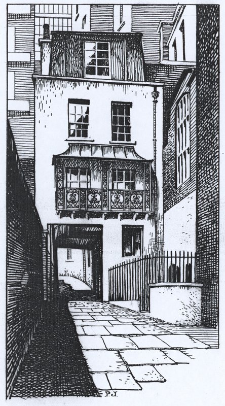 The old Watch House in Strand Lane by Peter Jackson