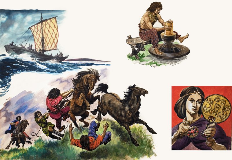 When the Celts Came to Britain (illustration from 