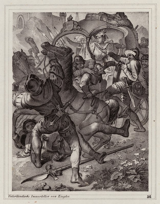 Attack on the Entourage of Empress Eleonore by Peter Johann Nepomuk Geiger
