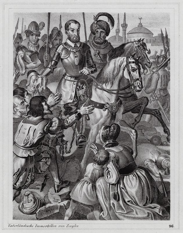 Charles V freeing Christian slaves from Tunis by Peter Johann Nepomuk Geiger
