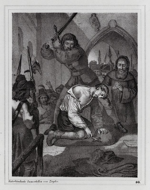 Execution of the Count of Reinstein-Tattenbach by Peter Johann Nepomuk Geiger