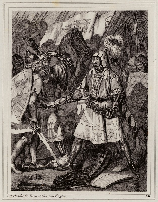 John the Blind, King of Bohemia by Peter Johann Nepomuk Geiger