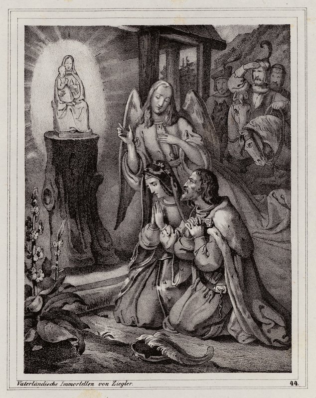 Pilgrimage of Vladislaus Henry of Moravia and his wife to the shrine of Mariazell by Peter Johann Nepomuk Geiger