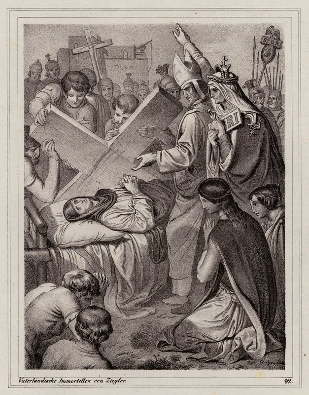 St Helena and the discovery of the True Cross, 325 by Peter Johann Nepomuk Geiger